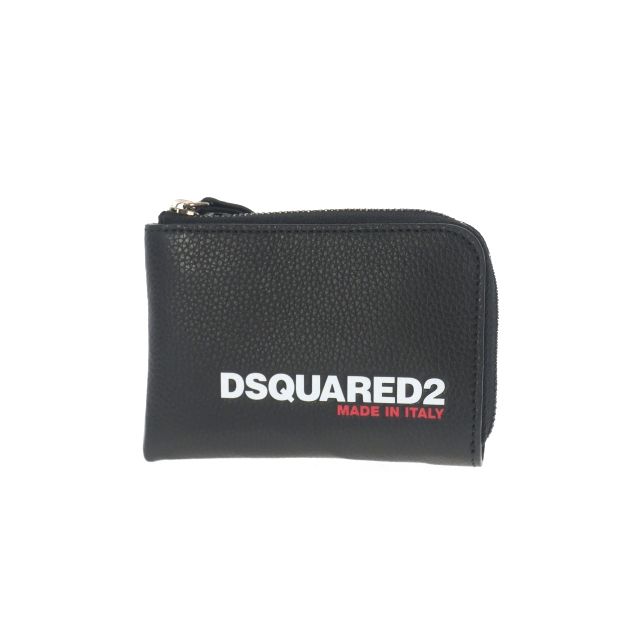 DSQUARED2 ディースクエアード　二つ折り財布 財布　ディースク ディースクエアード DSQUARED2 23AW BOB ZIP WALLET コンパクト