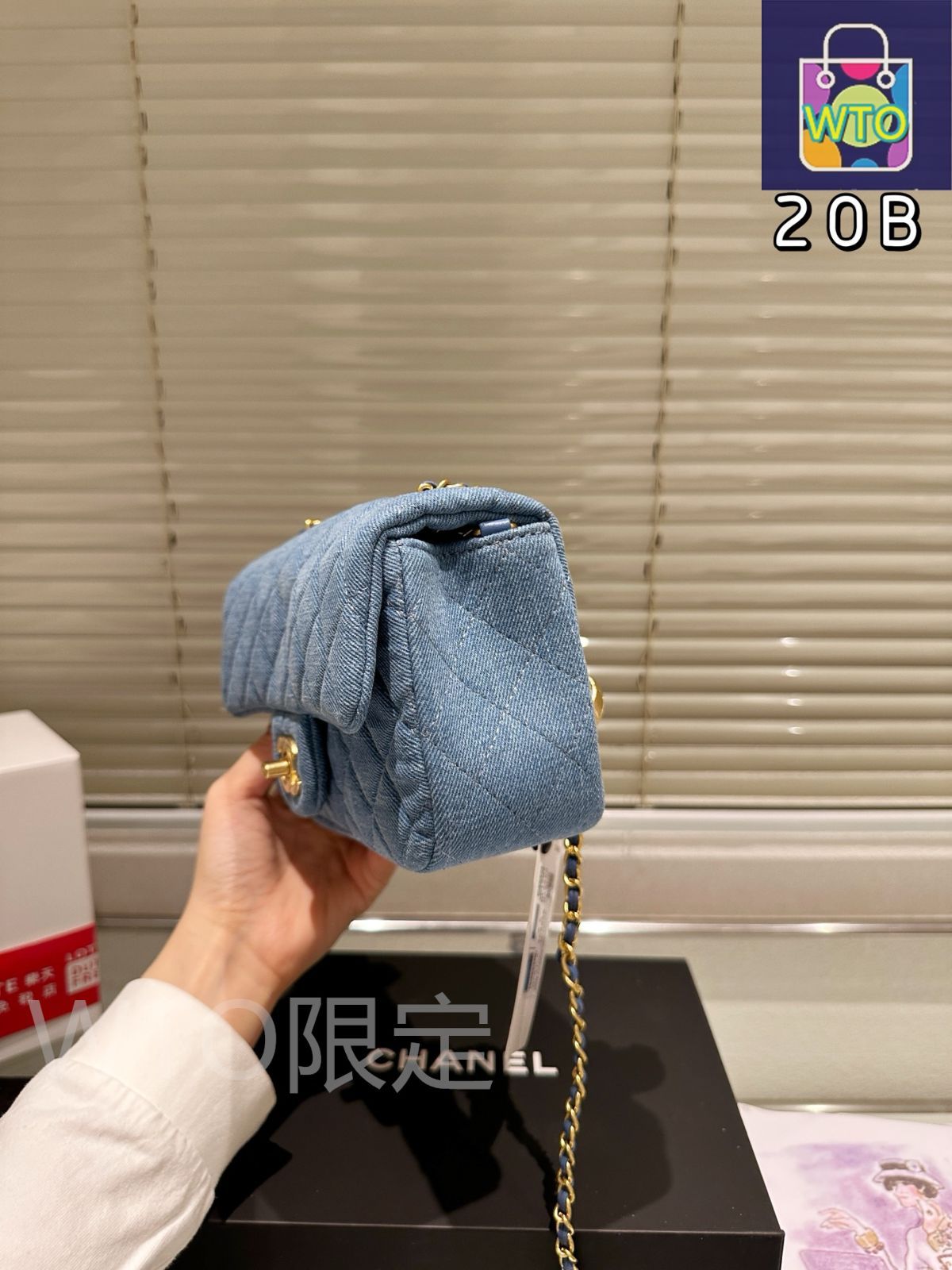 【大人カジュアル♪】CHANEL デニム ショルダーバッグ サイズ感がキュート♡】CHANEL デニム ショルダーバッグ (CHANEL