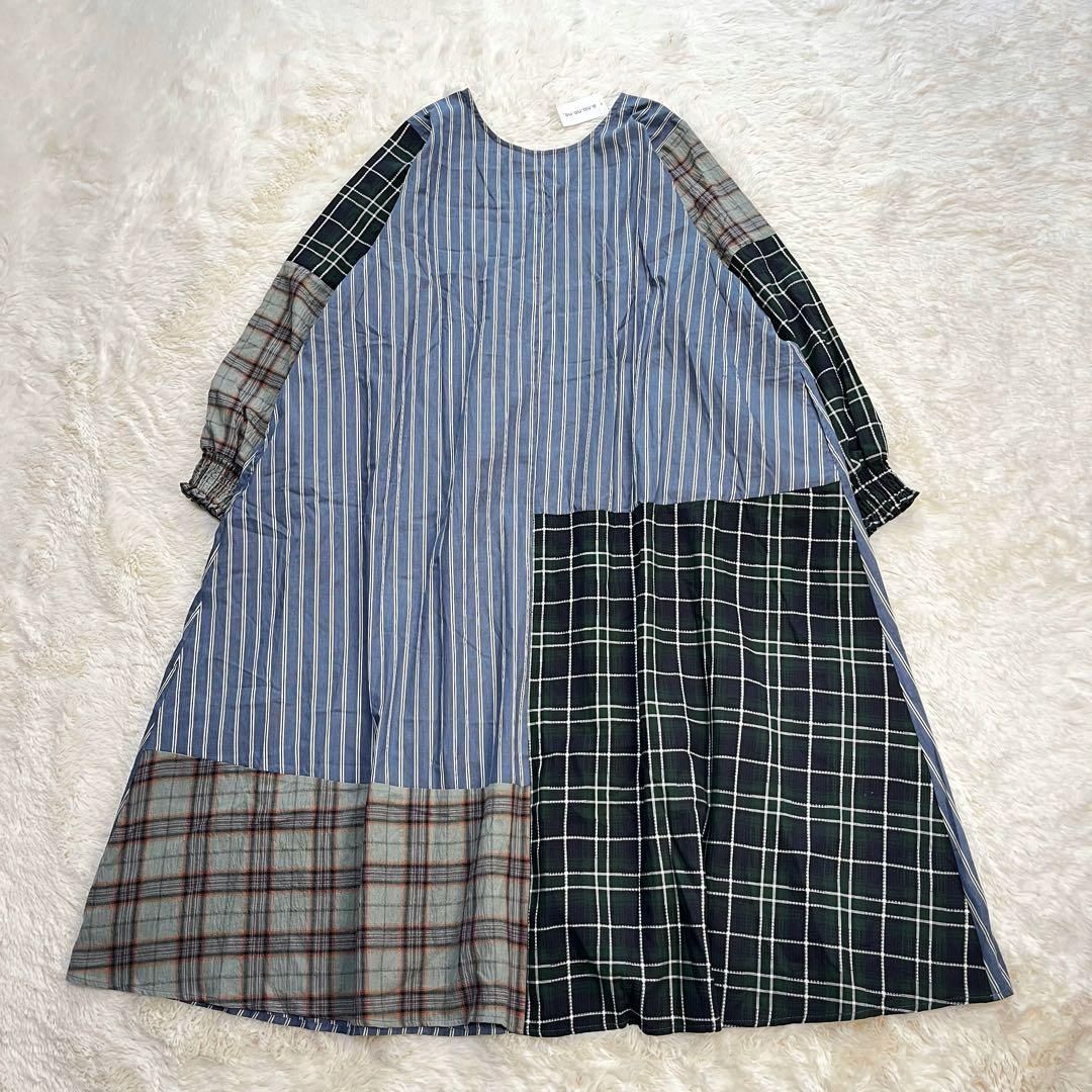 未使用 AS KNOW AS olaca しゅわしゅわMIXワンピース サイズ3 未使用 AS KNOW AS olaca しゅわしゅわMIXワンピース サイズ3