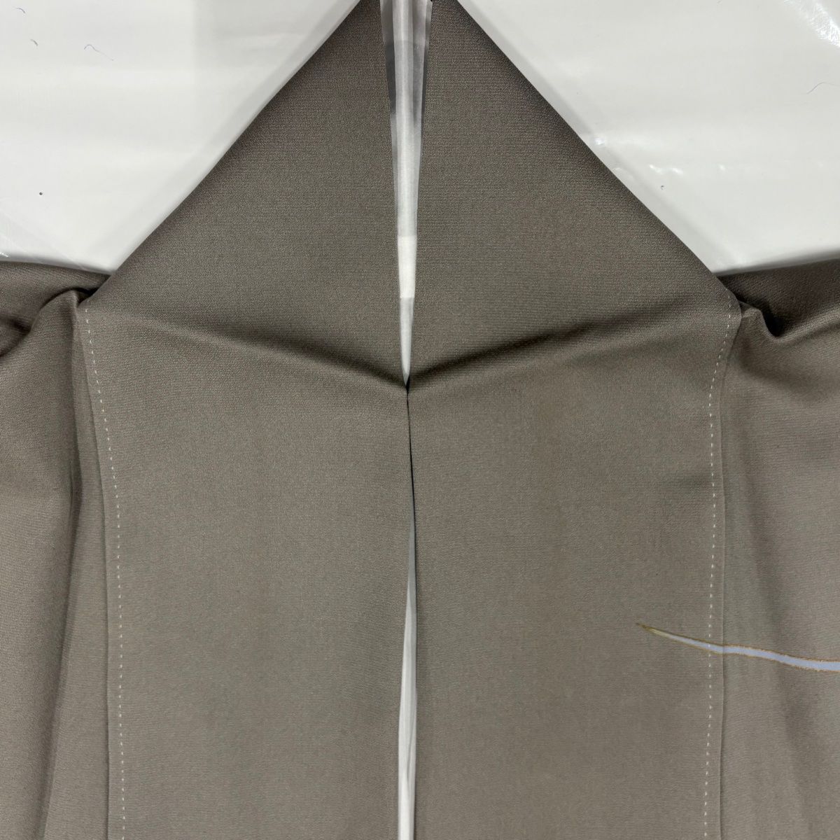 訪問着 身丈163.5cm 裄丈67.5cm L 袷 松 山並み 金糸 金彩 灰