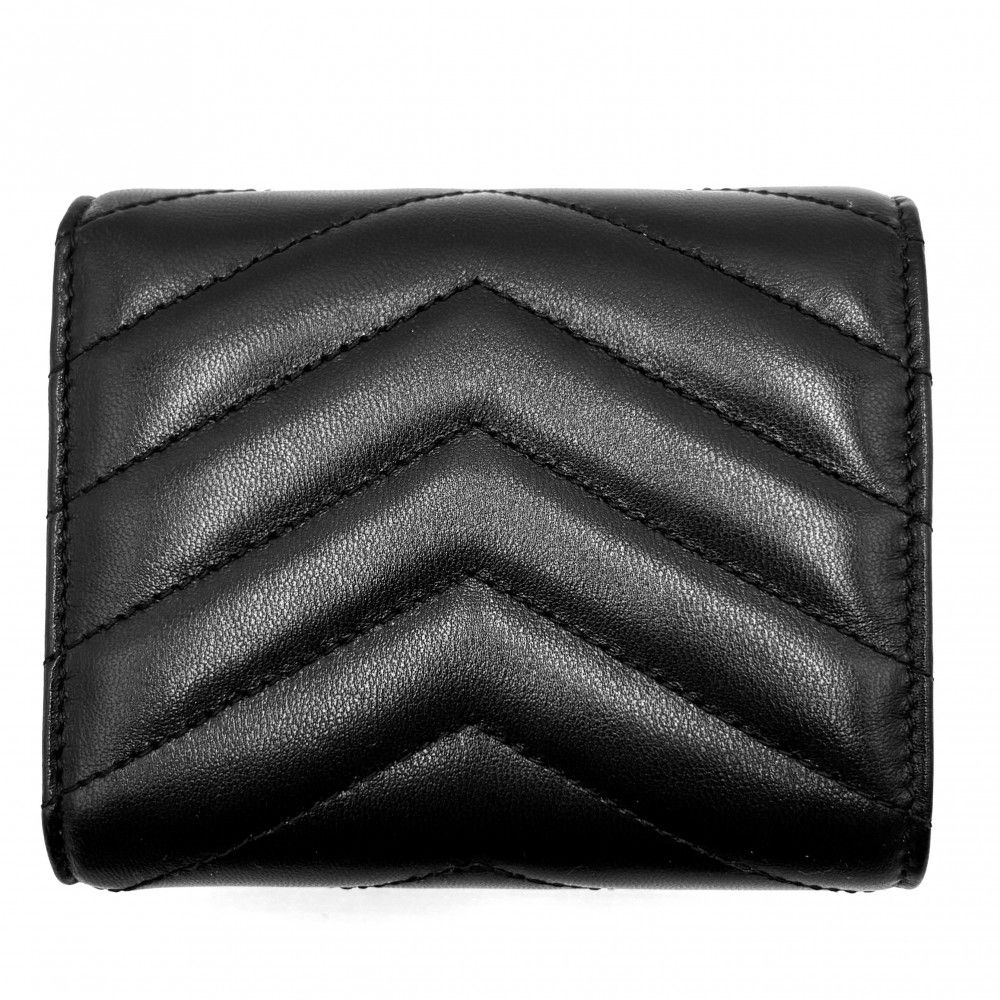 サンローランパリ 二つ折り財布 レディース YSLロゴ モノグラムマルチ  