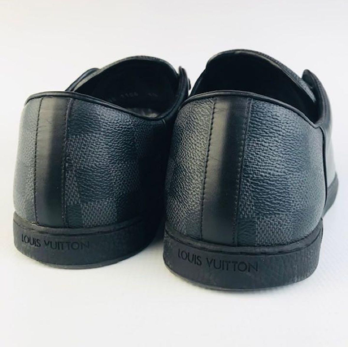 【美品】 ルイヴィトン オフショアライン ダミエ レザースニーカー 美品☆LOUIS VUITTON・ルイヴィトン オフショアライン メンズ レザー