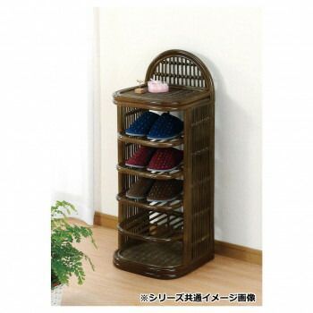 Romantic Rattan 籐スリッパラック 6段タイプ R 296 B