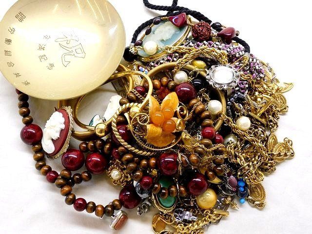 F番 メッキアクセサリー セット 約890g □ ネックレス リング