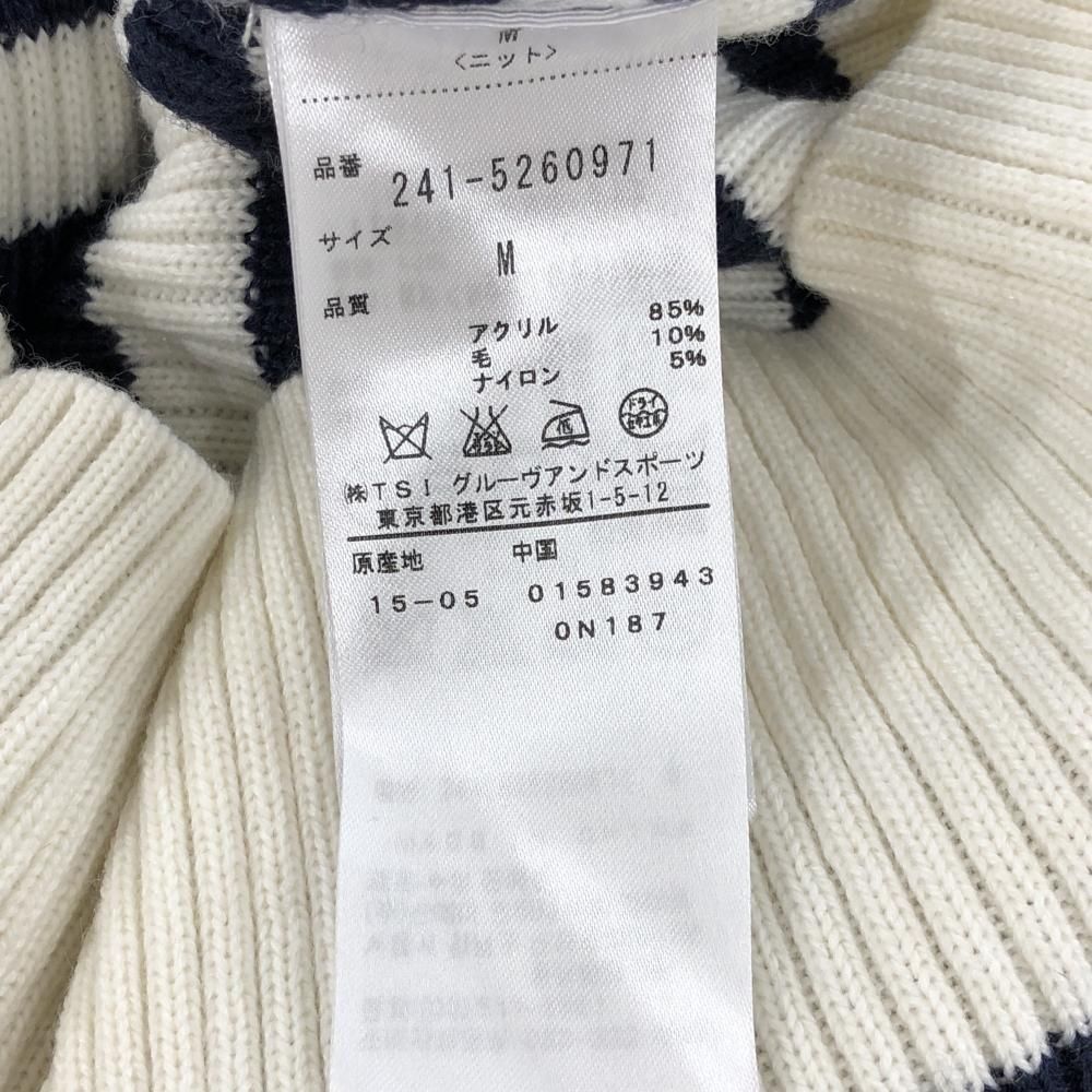 美品】Callaway キャロウェイ ネイビー ハイネックニット M Callaway