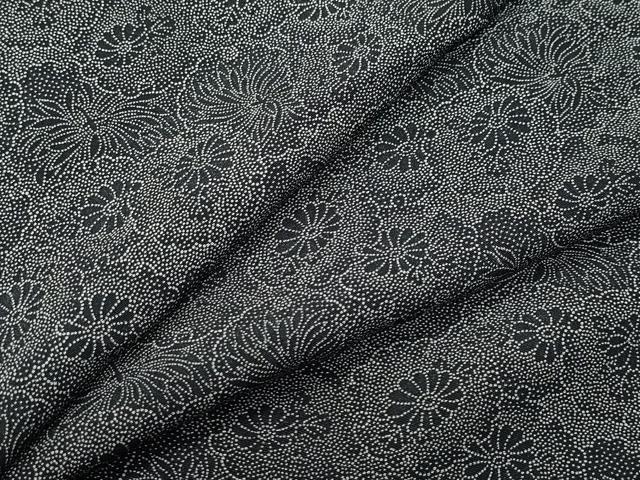 平和屋着物○江戸小紋 雪輪花文 黒地 正絹 逸品 CAAR8181vf - メルカリ
