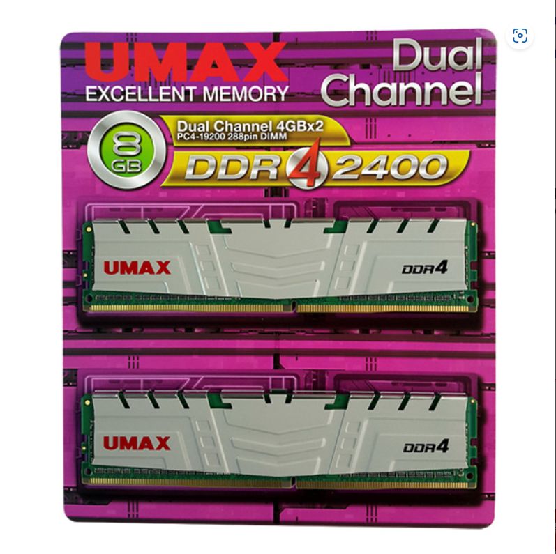 UMAX デスクトップ用メモリー(4GB×2) DUAL CHANEL 4GB X2 8GB DDR4