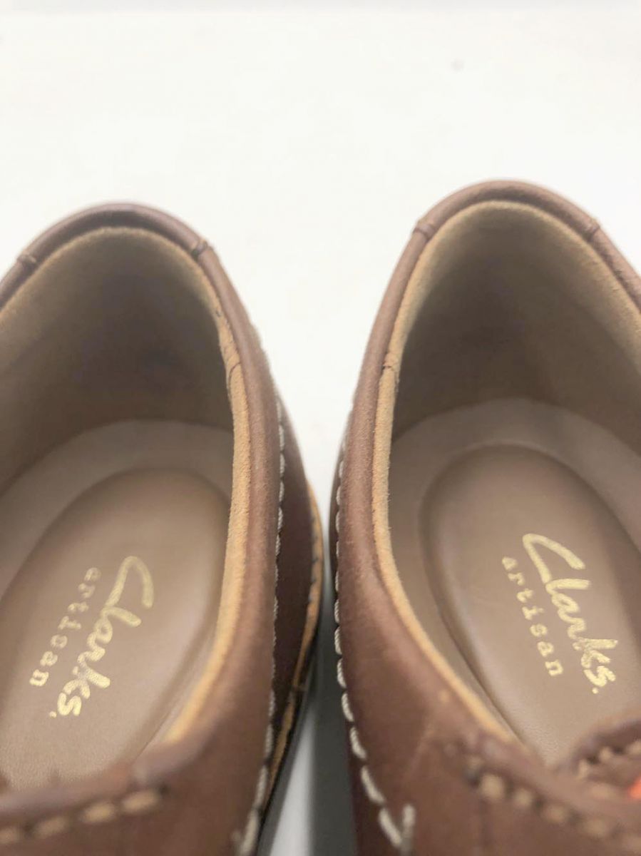 美品 Clarks クラークス アティカスレース ドレス シューズ size26.0/茶 ■■◎メンズ