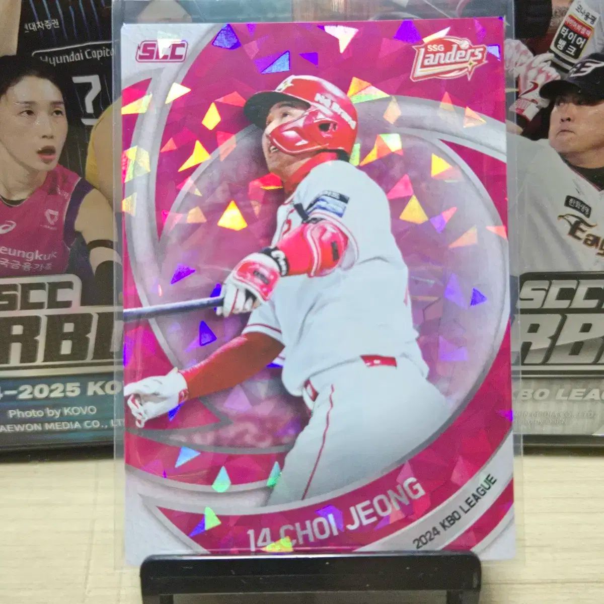 2024 scc kbo オフィシャル SSG CHOI JEOUNG(チェ・ジョン) 崔 廷 ピンクホロ 販売