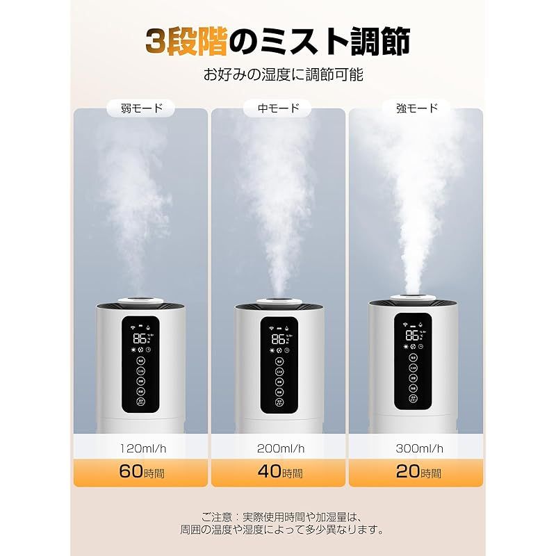 商品 加湿器 大容量 8.0L 除菌 恒湿 アロマ対応 上から給水 タワー式 静音 超音波加湿器. 40畳 最大噴霧量300ML H 3段階加湿量調節 省エネ 定湿機能 360度吹き出し口 空気清浄 60時間連続稼働 12時間切タイマー 床置き お 0 MARWIL-DEMENAGEMENTS_CH