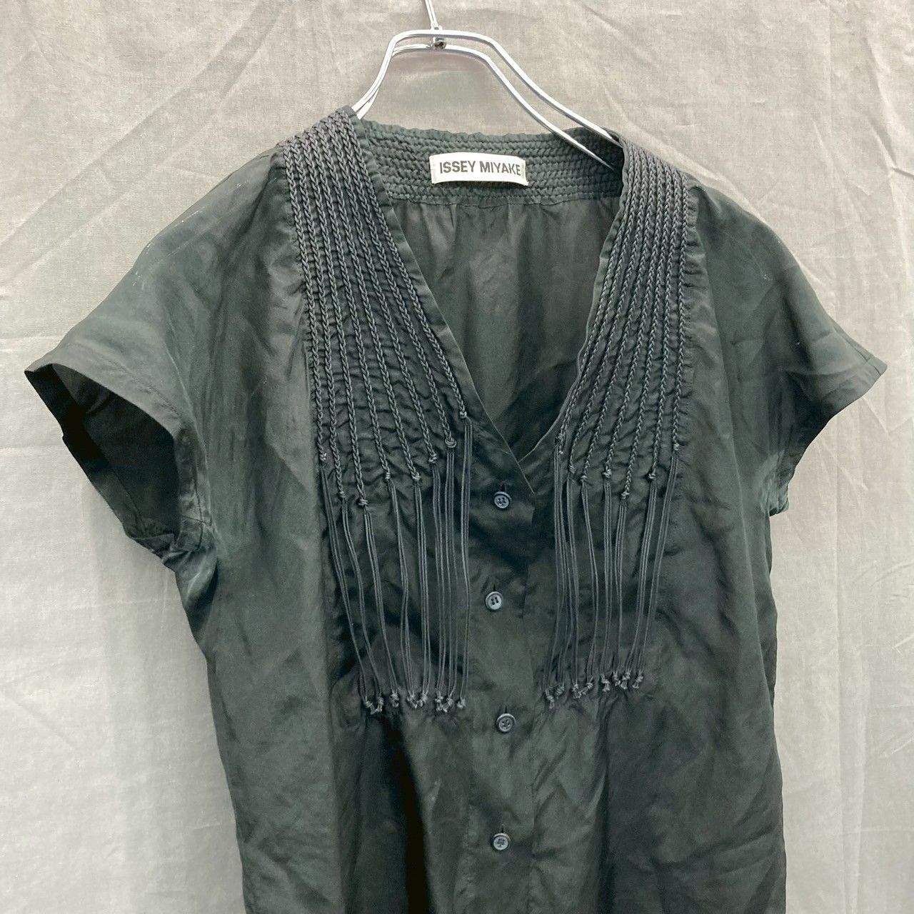 ISSEY MIYAKE イッセイミヤケ シースルーシャツ ノースリーブ