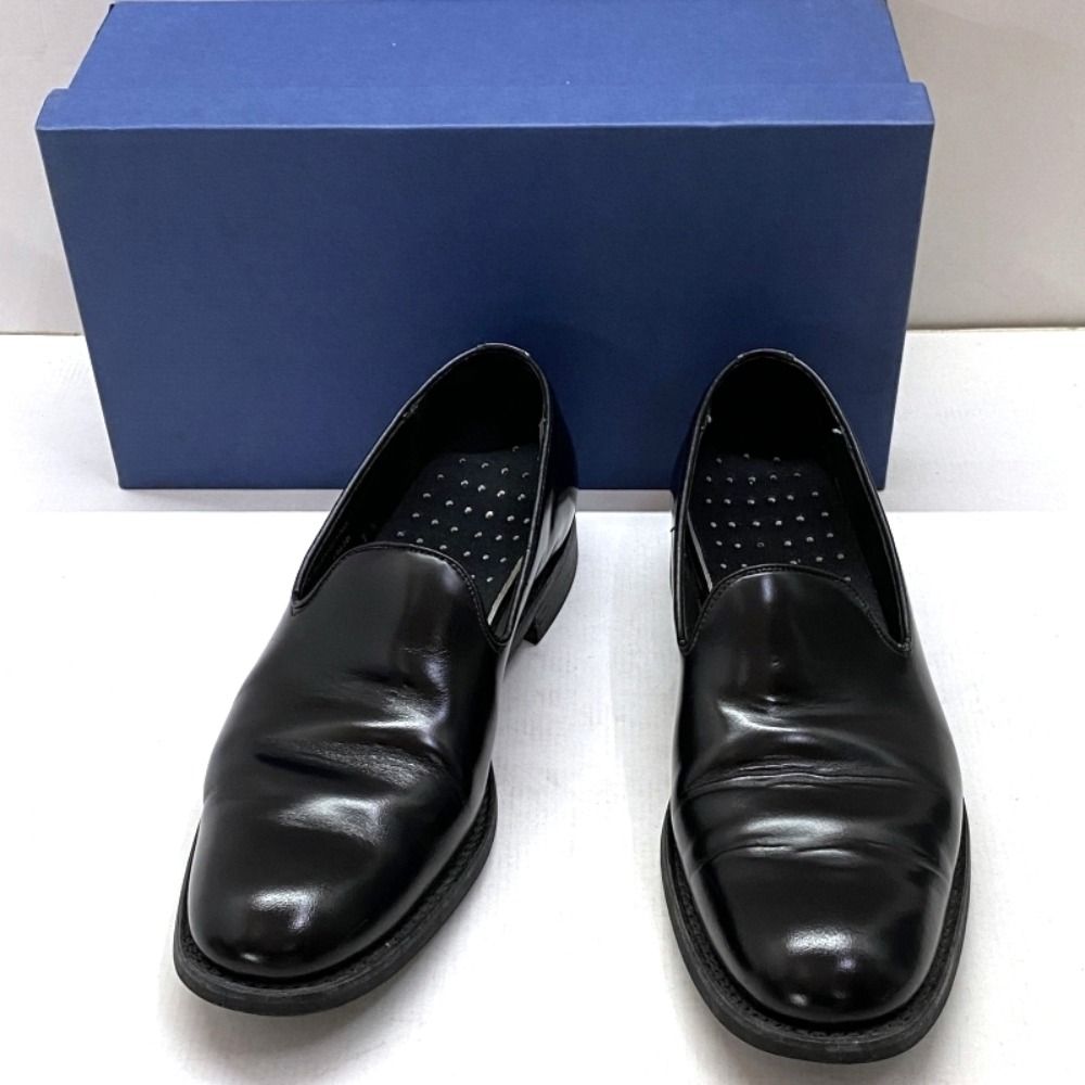 03w17933【箱付き】サンダース/SANDERS Albert Slipper Black Leather 
