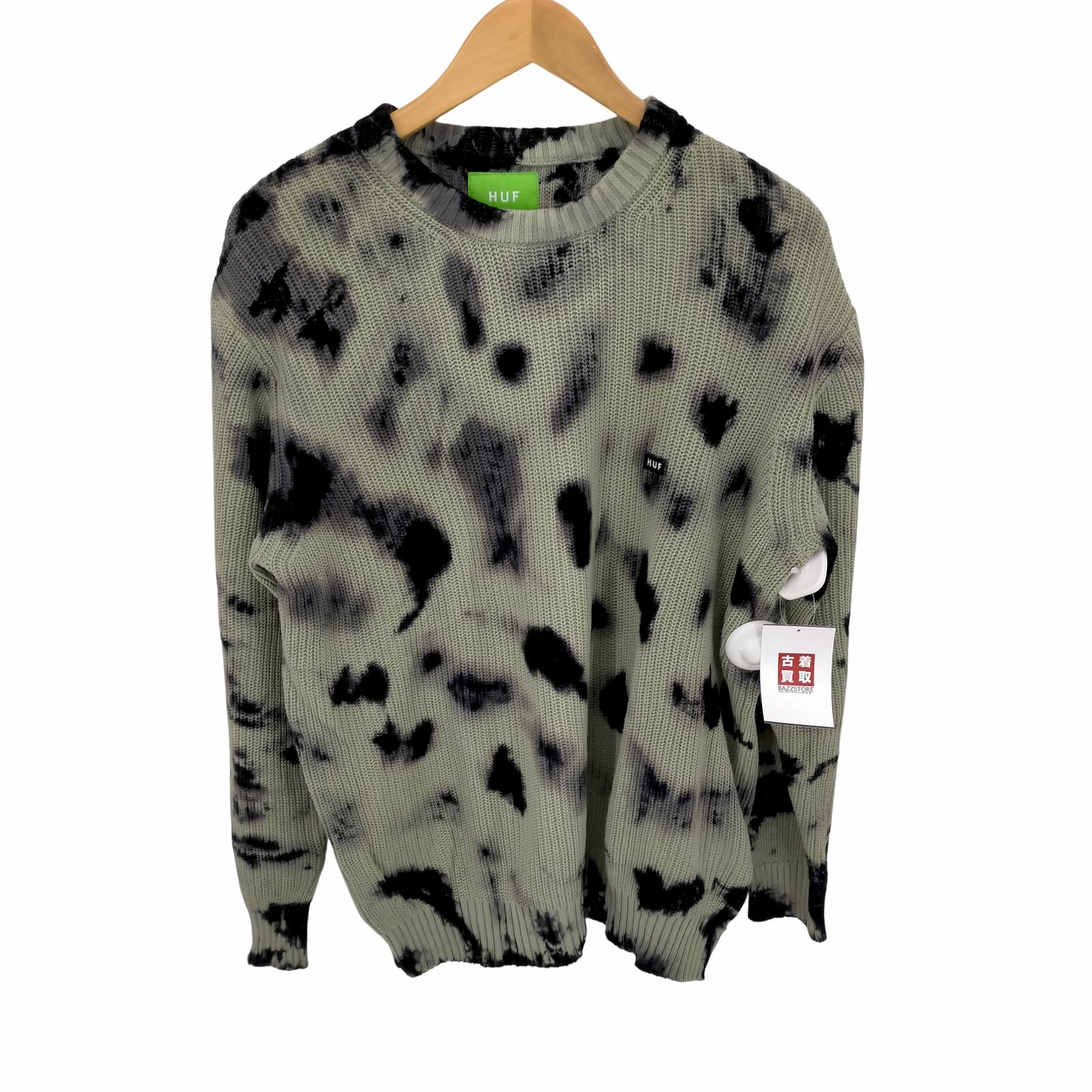 ハフ HUF 22AW bar Logo Tie Dye CREW Sweater メンズ JPN：S - 古着