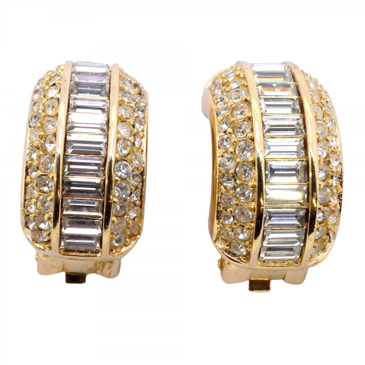 クリスチャンディオ―ル　GP イヤリング 5jpb0362】クリスチャンディオール イヤリング GPメッキ ライン