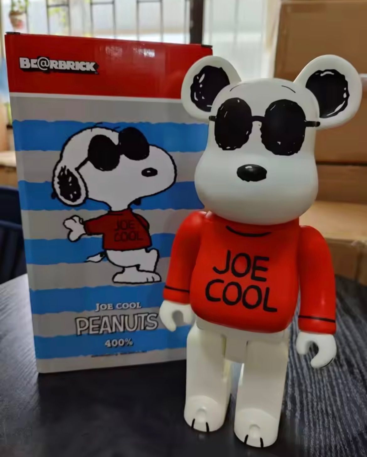新品　ベアブリック　BE@RBRICK JOE COOL 400% スヌーピー スヌーピーが変身した姿「ジョー・クール」が、100％＆400％の2