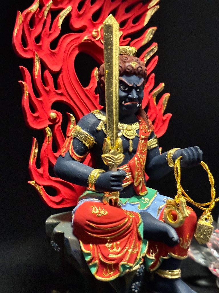 桧木製 彩色荘厳彫