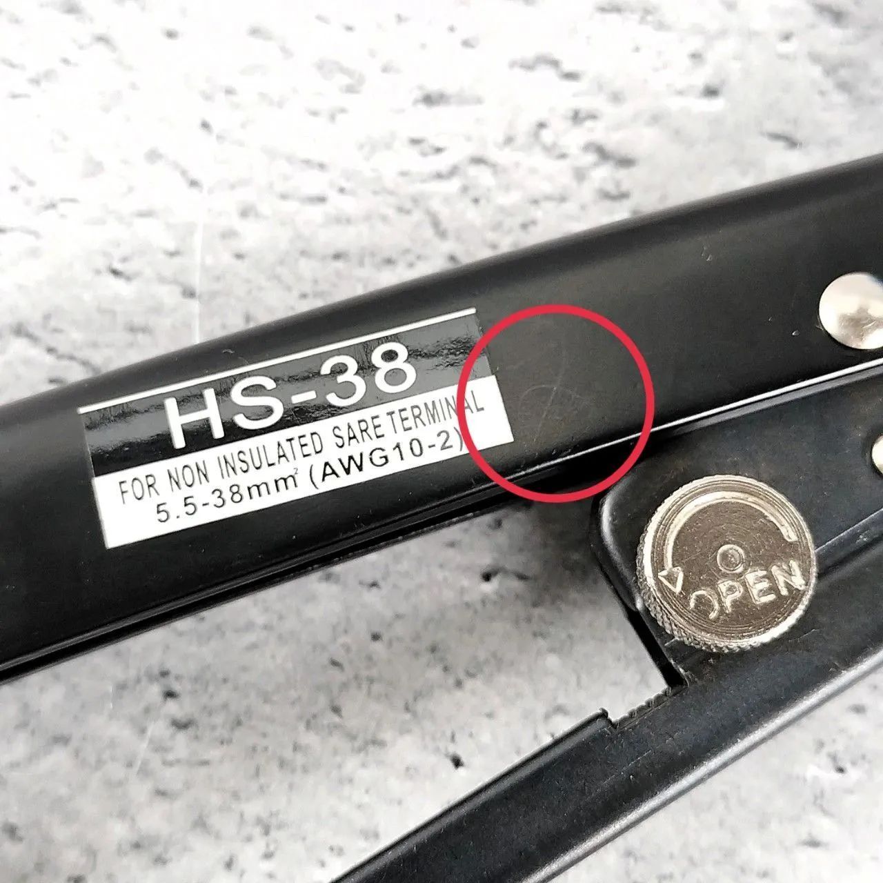 満点の Odowalker圧着ペンチ 圧着電工ペンチ 裸圧着端子かしめ工具 裸圧着スリーブ 対応 HS-38 5.5-38? 