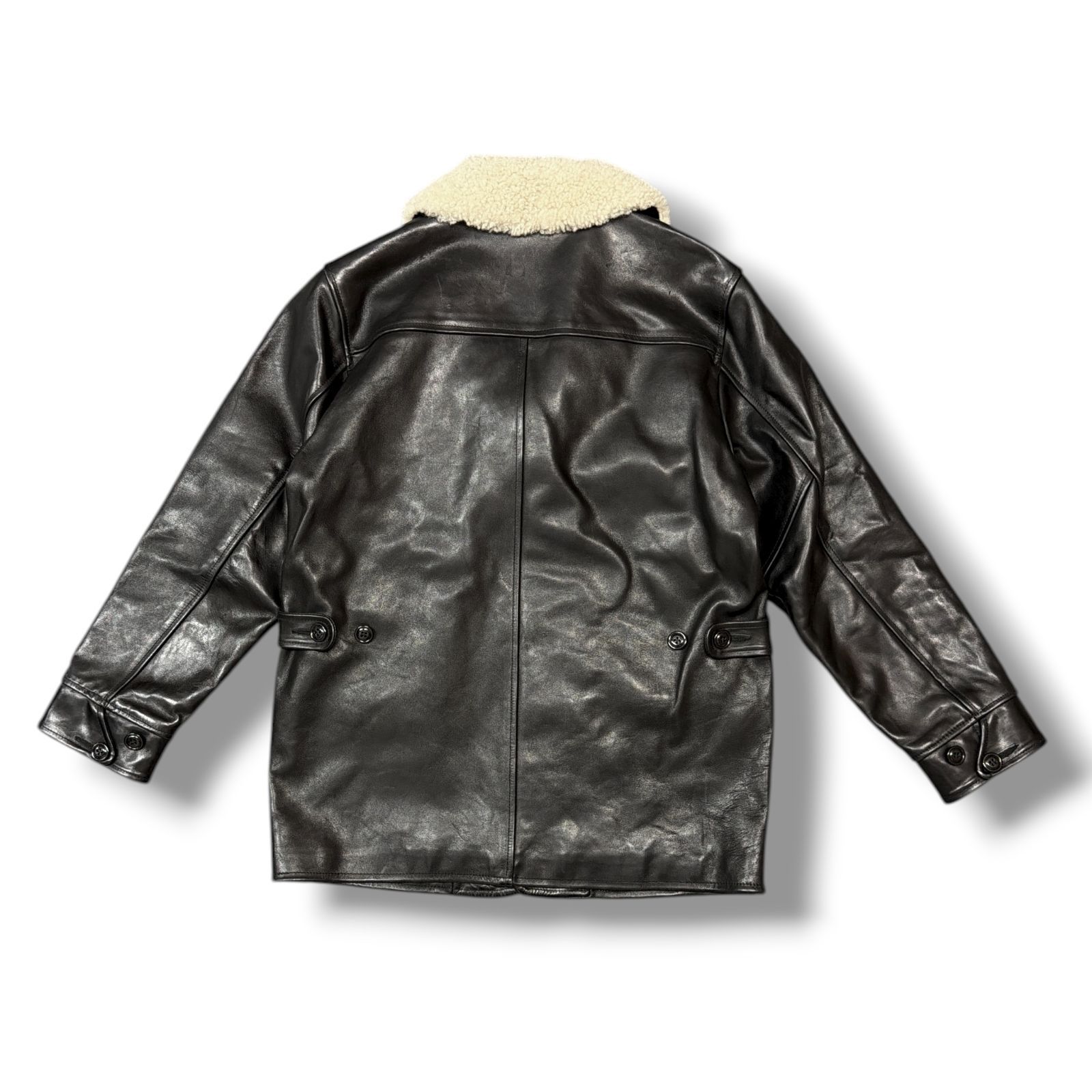参考上代110000円 BEAMS PLUS ホースハイド カーコート 革ジャン