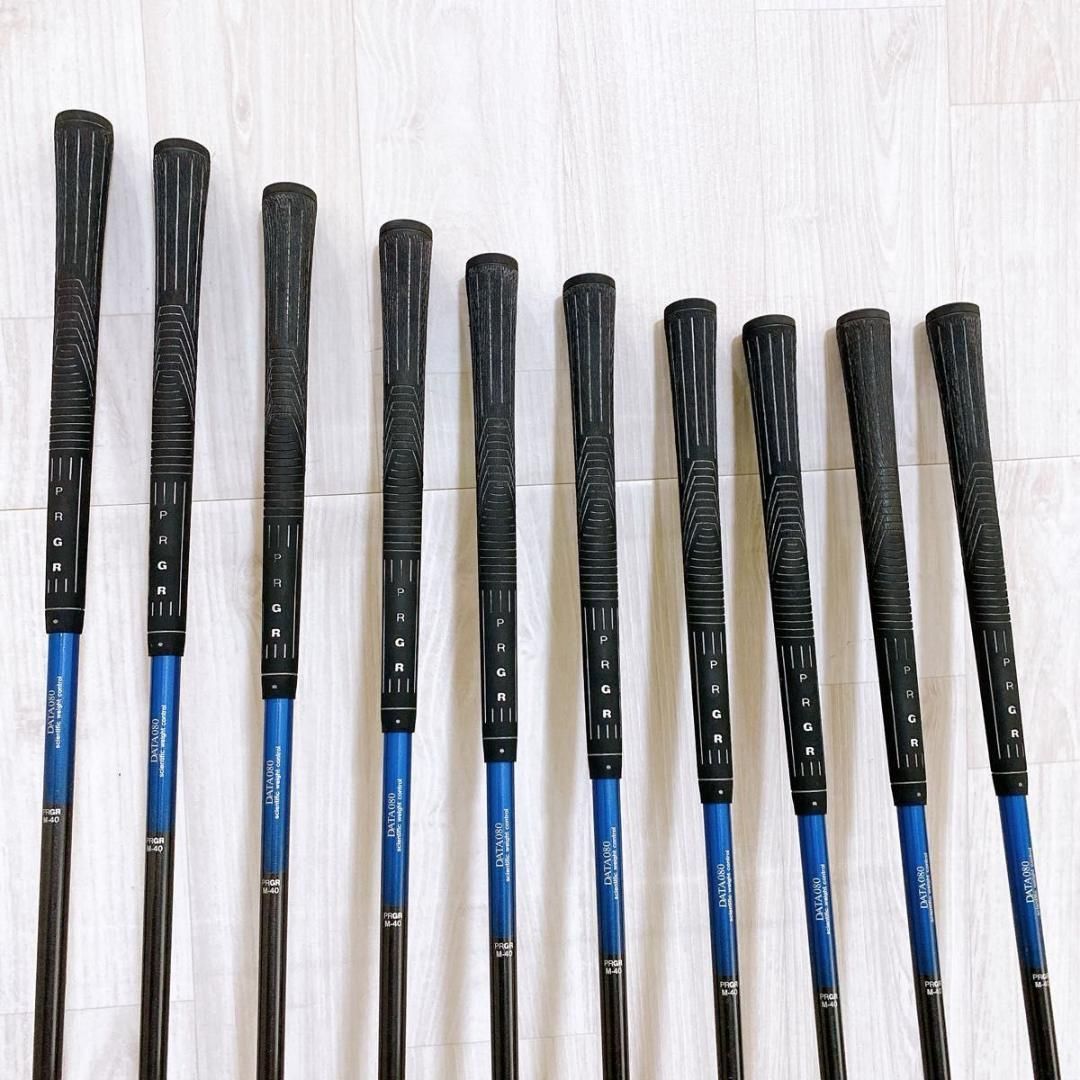 貴重なレフティ！PRGRプロギア DATE711アイアンセット10本フレックスR 貴重なレフティ！PRGRプロギア DATE711アイアンセット10本