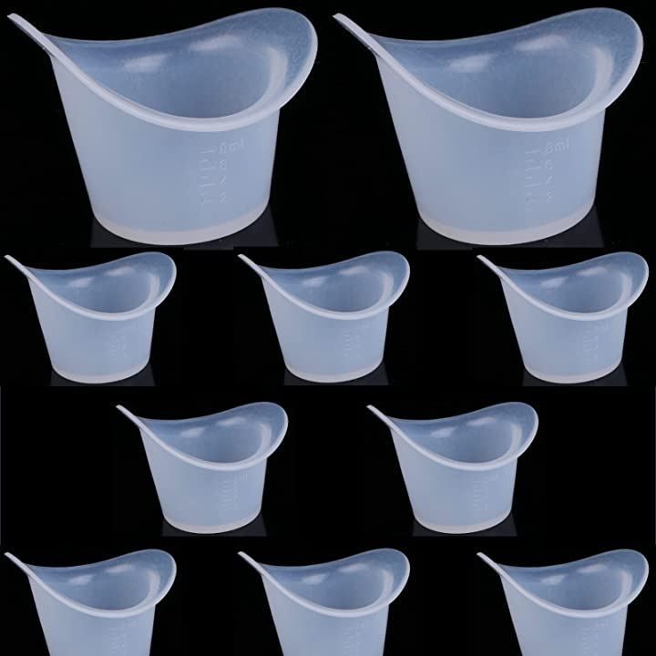 ルボナリエ（lebnelie） アイカップ 洗眼カップ 洗眼液容器 目盛り付き 8ml 半透明 10個 セット( 半透明 10個)  メルカリShops