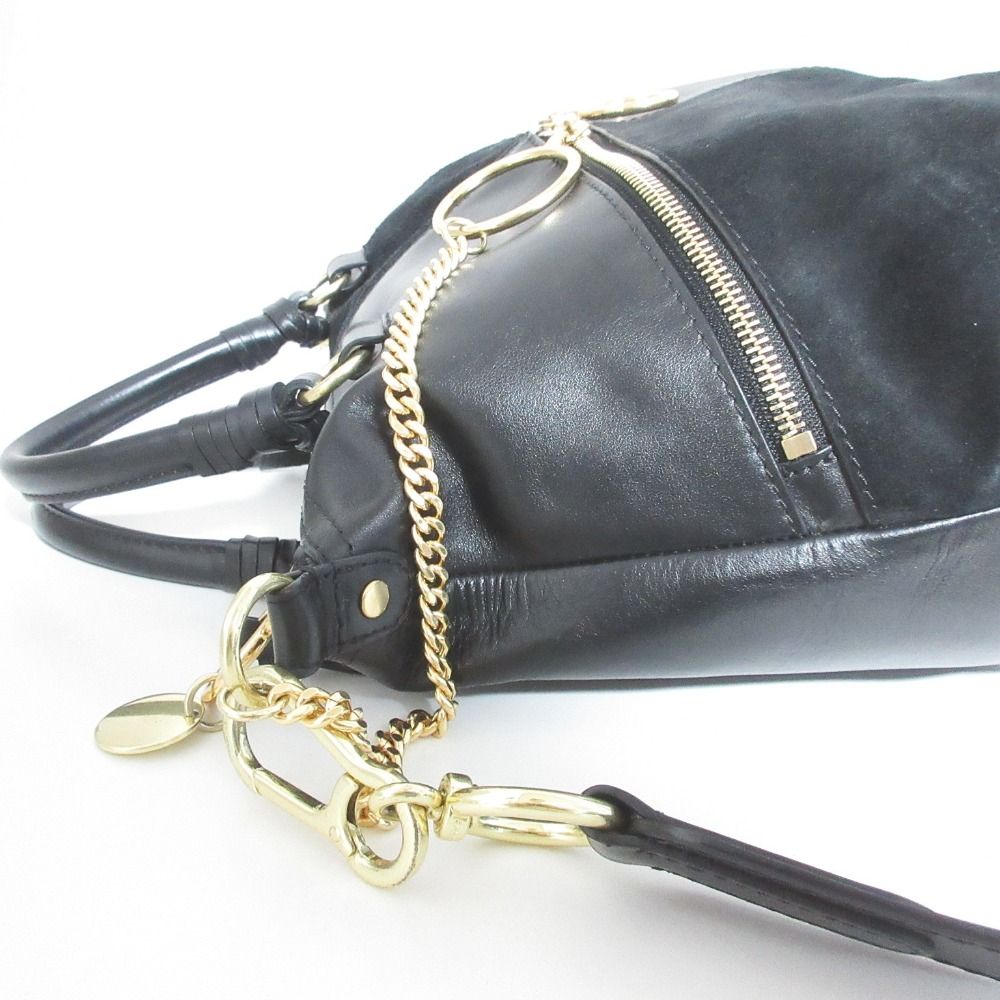 美品 SEE BY CHLOE シーバイクロエ EMY エミー スエード レザー コンビ 