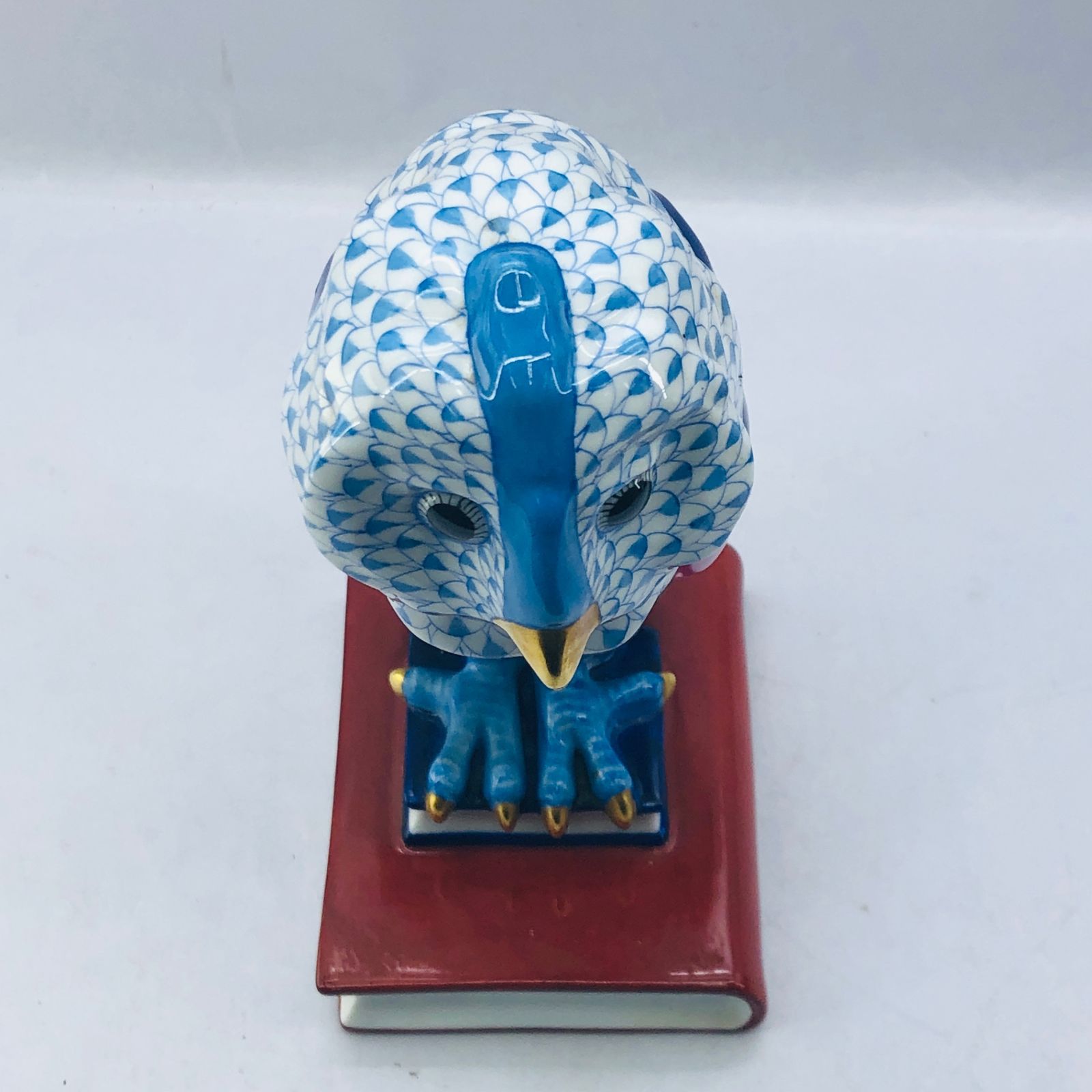 ○ヘレンド Herend 21.5cm 手描き ふくろう フクロウ 梟 ハンド 