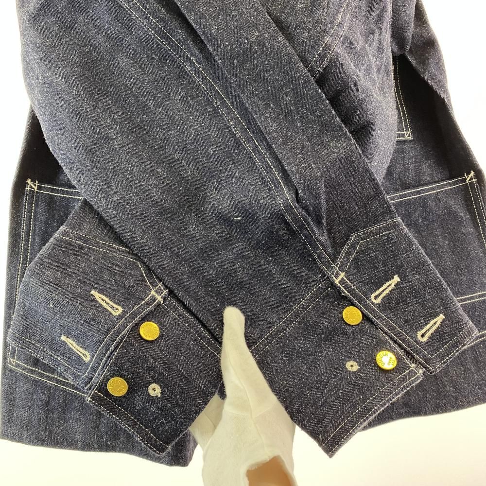 中古】WAREHOUSE 2165 インディゴヘリンボーン カバーオール