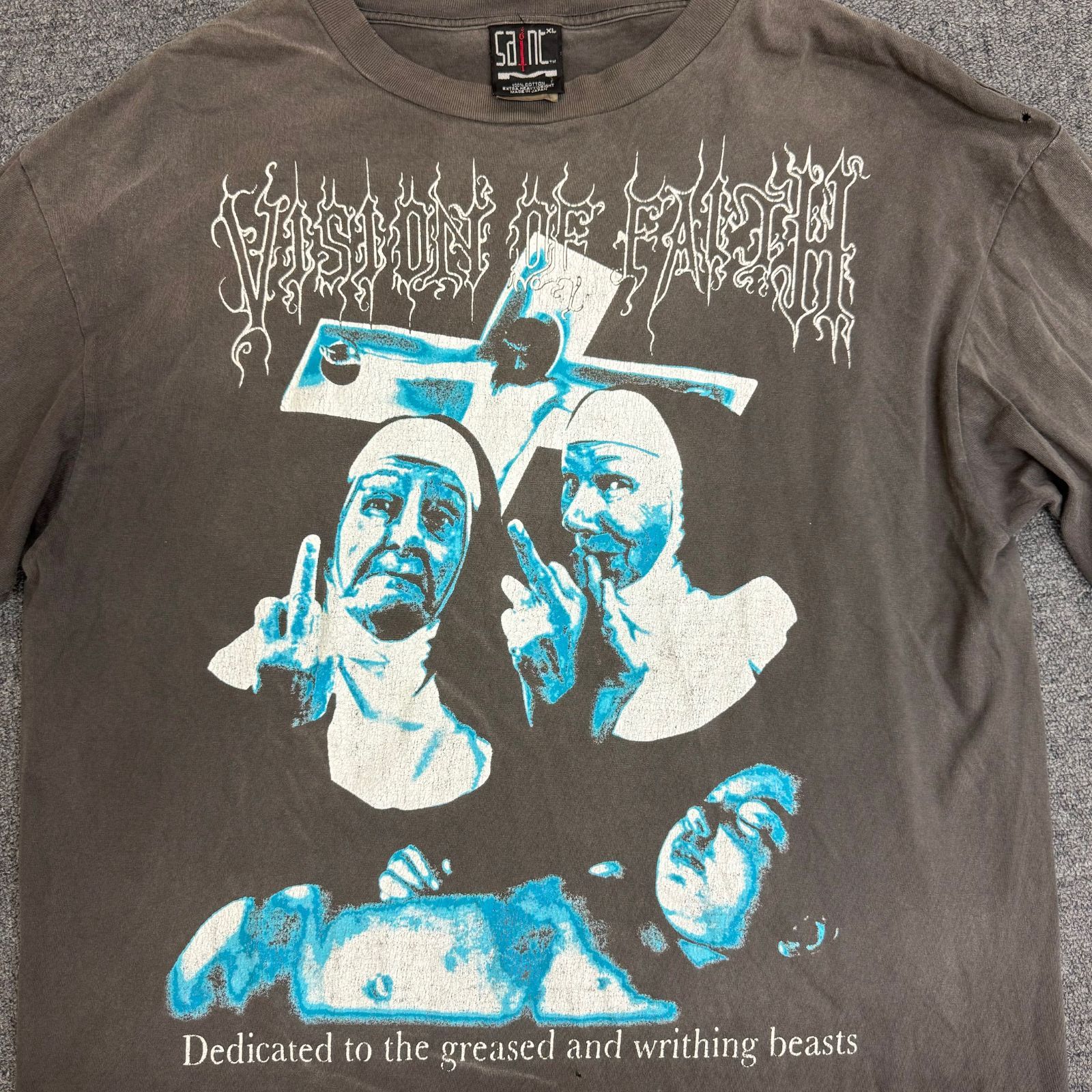 定価38500円 SAINT MICHAEL 23SS SISTERS PRINT L/S TEE