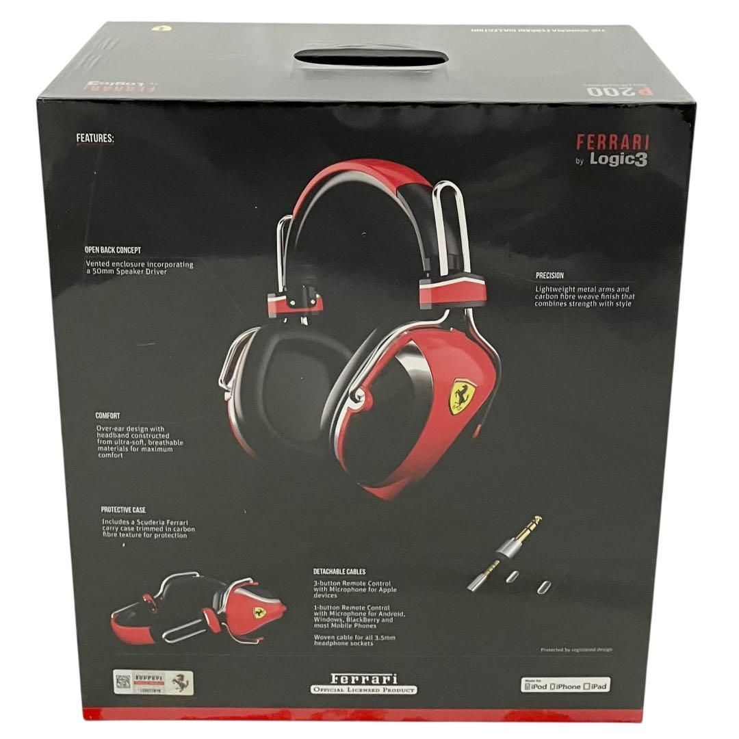 新品】 FERRARI by Logic3 P200 オーバーイヤー ヘッドホン