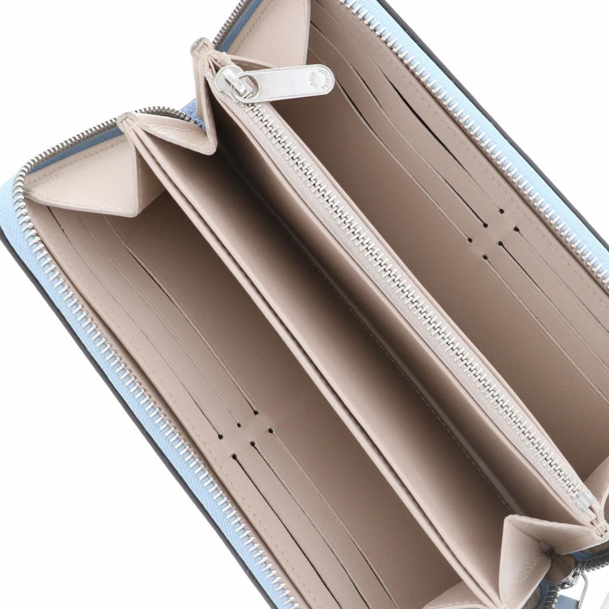 た*か様 中古美品 ルイヴィトン マヒナ ジッピー 中古】 LOUIS VUITTON （ルイヴィトン） ﾏﾋﾅ ｼﾞｯﾋﾟｰ・ｳｫﾚｯﾄ ﾌﾞﾙｰ