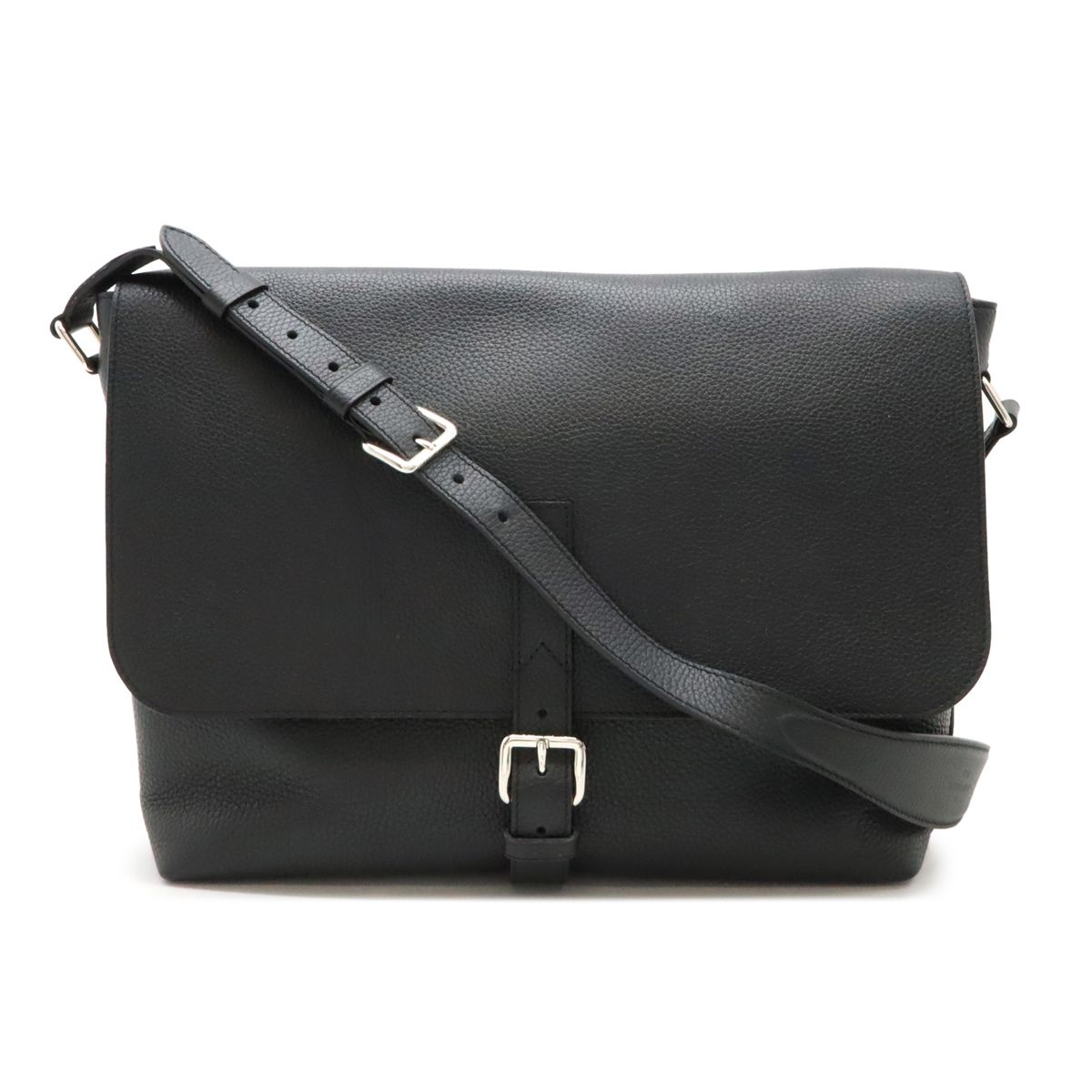 LOUIS VUITTON ルイ ヴィトン マリウス メッセンジャー ショルダーバッグ 斜め掛け レザー ブラック 黒 M54015