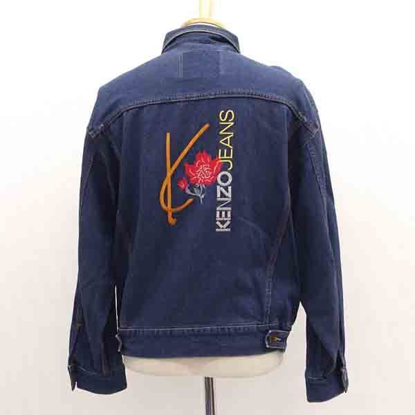 KENZOjeans ジャケット KENZOJEANS バラ刺繍デニムジャケット