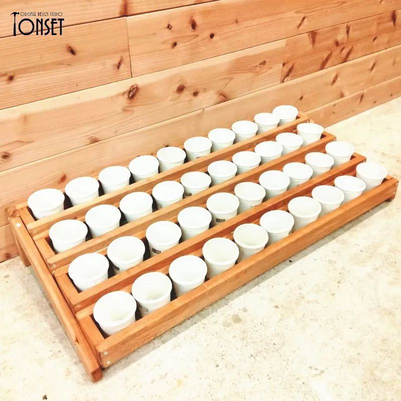 2.5号ポット 段々畑プランタースタンド オークcol