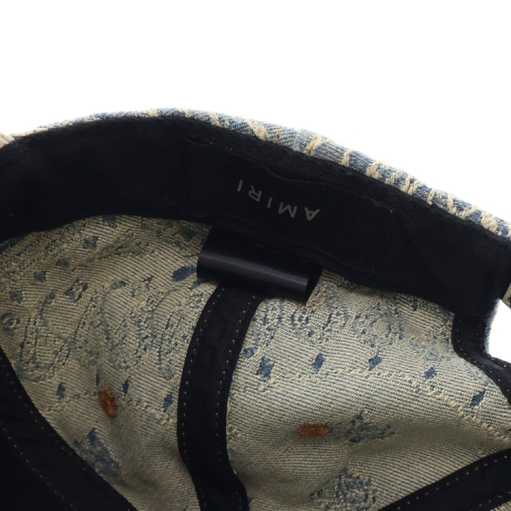 AMIRI (アミリ) ペイズリー柄 ジャガード デニムキャップ 帽子