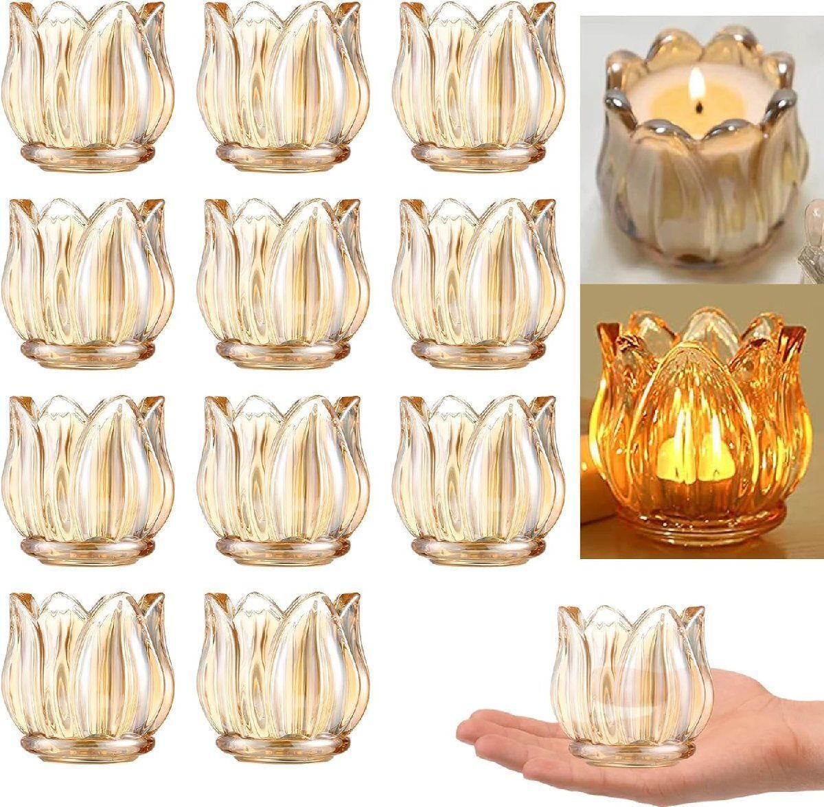 ゴールド奉納キャンドルホルダー 24個セット