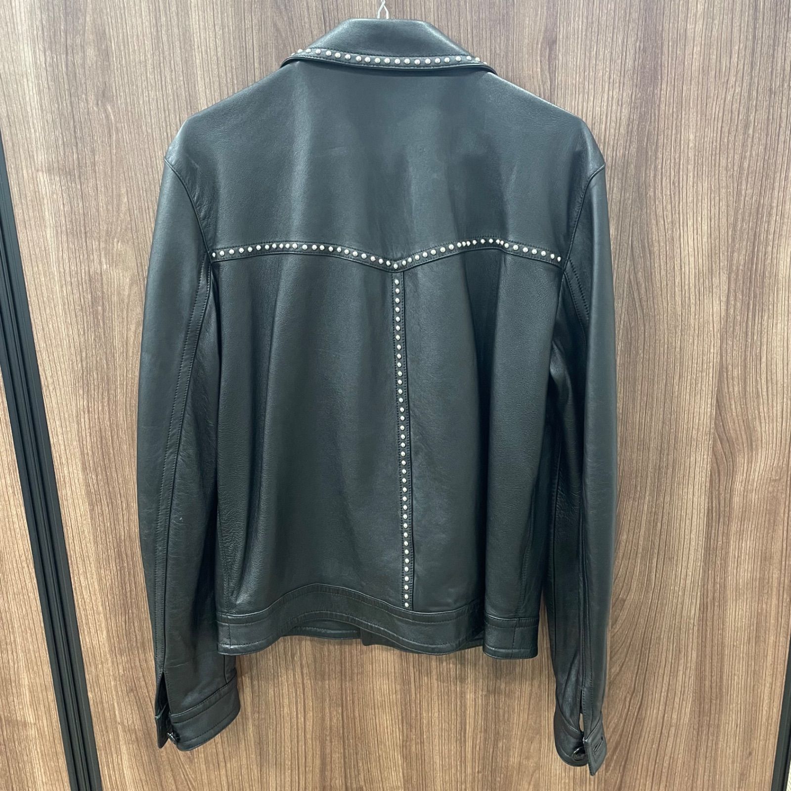 ◎美品 SAINT LAURENT PARIS サンローランパリ スタッズレザー 