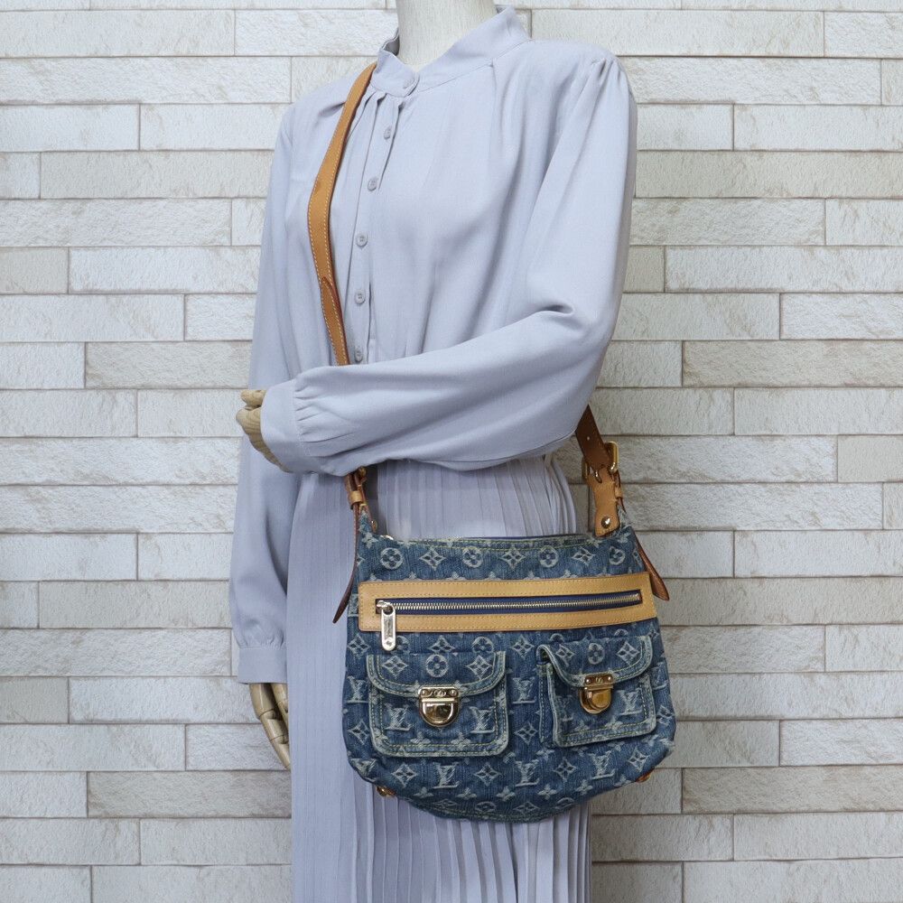 LOUIS VUITTON バギーPM ショルダーバッグ モノグラム デニム（ルイ  