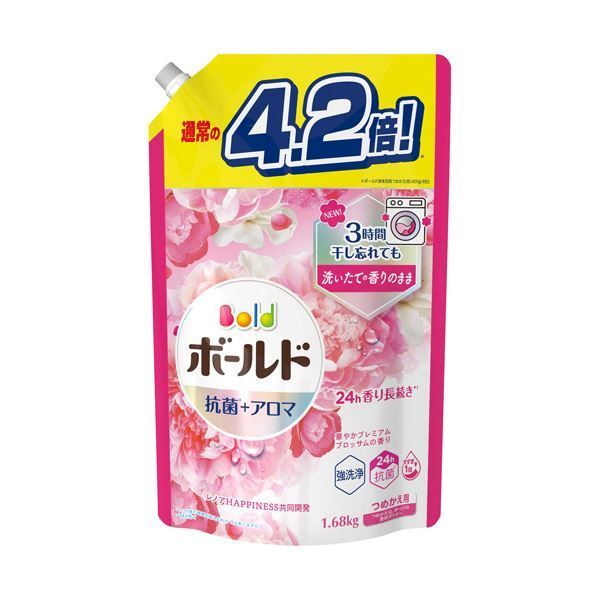 まとめ P＆Gボールドジェル 華やか ブロッサムの香り つめかえ用 ウルトラジャンボサイズ 1680g 1パック ×5セット