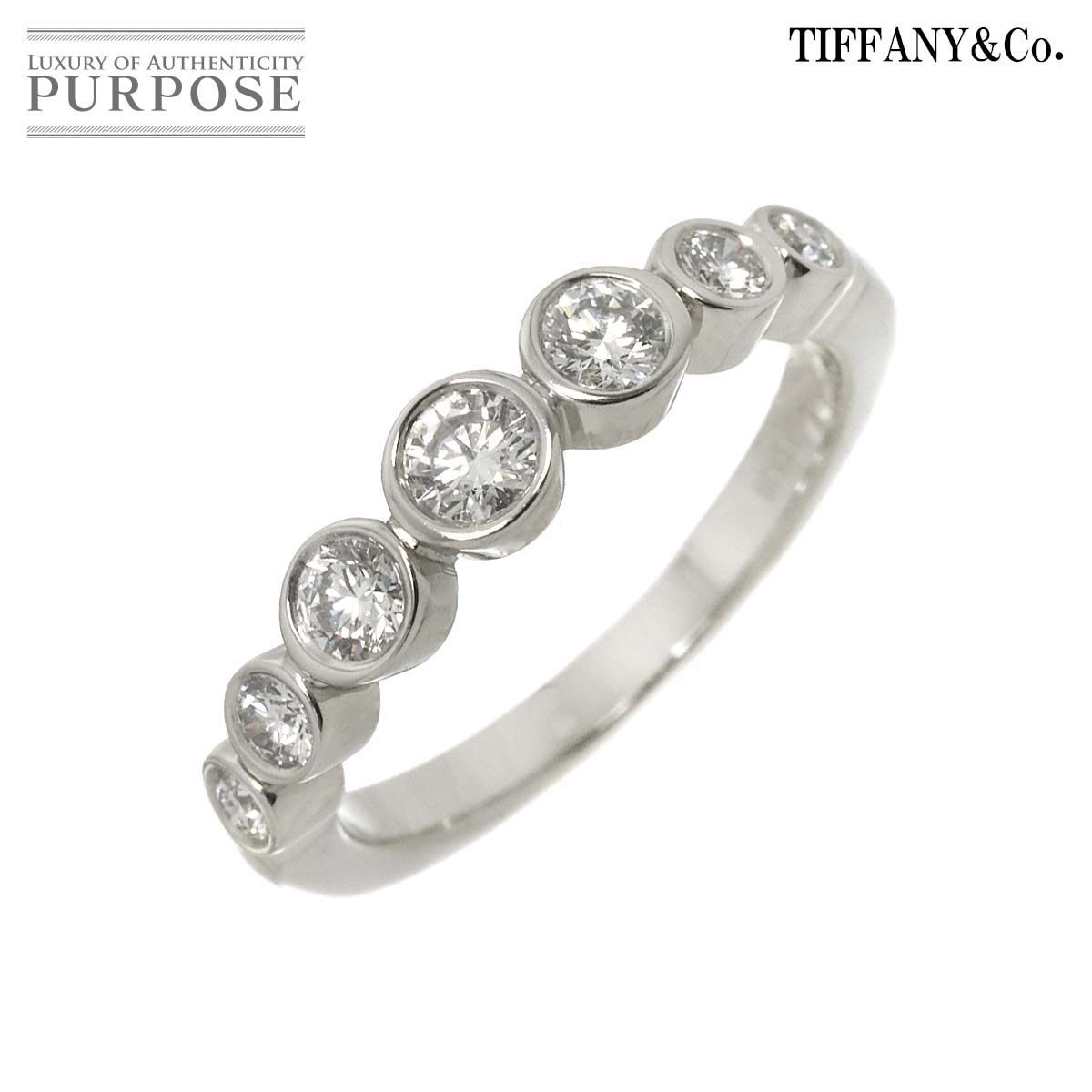 ティファニー　指輪　6.5号　　プラチナ　ダイヤ ティファニー TIFFANY&Co. ジャズ グラジュエイテッド 6.5号