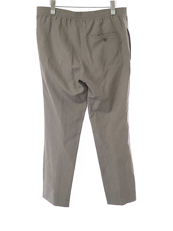 HERMES エルメス リネンウールイージースラックスパンツ グレー 38