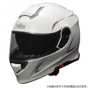 5営業日で発送 リード工業 LEAD バイク用 インナーシールド付き レディース システムヘルメット reise レイス ホワイト Mサイズ