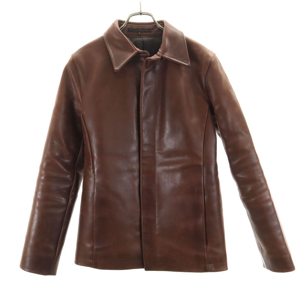 E06146 超美品 25SS RIPVANWINKLE レザージャケット S ripvanwinkle リップヴァンウィンクル レザーG-1ジャケット 通販