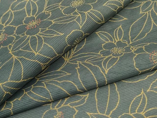 平和屋着物＊夏物　小紋　絽　草花文　洗える着物　AABB6774jd 平和屋着物＊夏物 小紋 絽 草花文 洗える着物 AABB6774jd - メルカリ