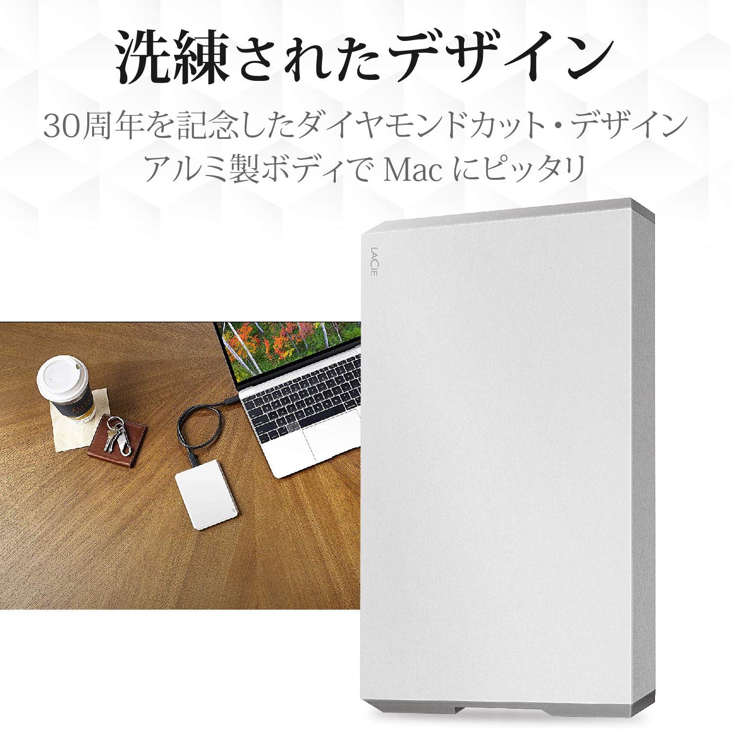 LaCie ラシー ポータブルHDD ハードディスク 1TB Mobile Drive USB-C