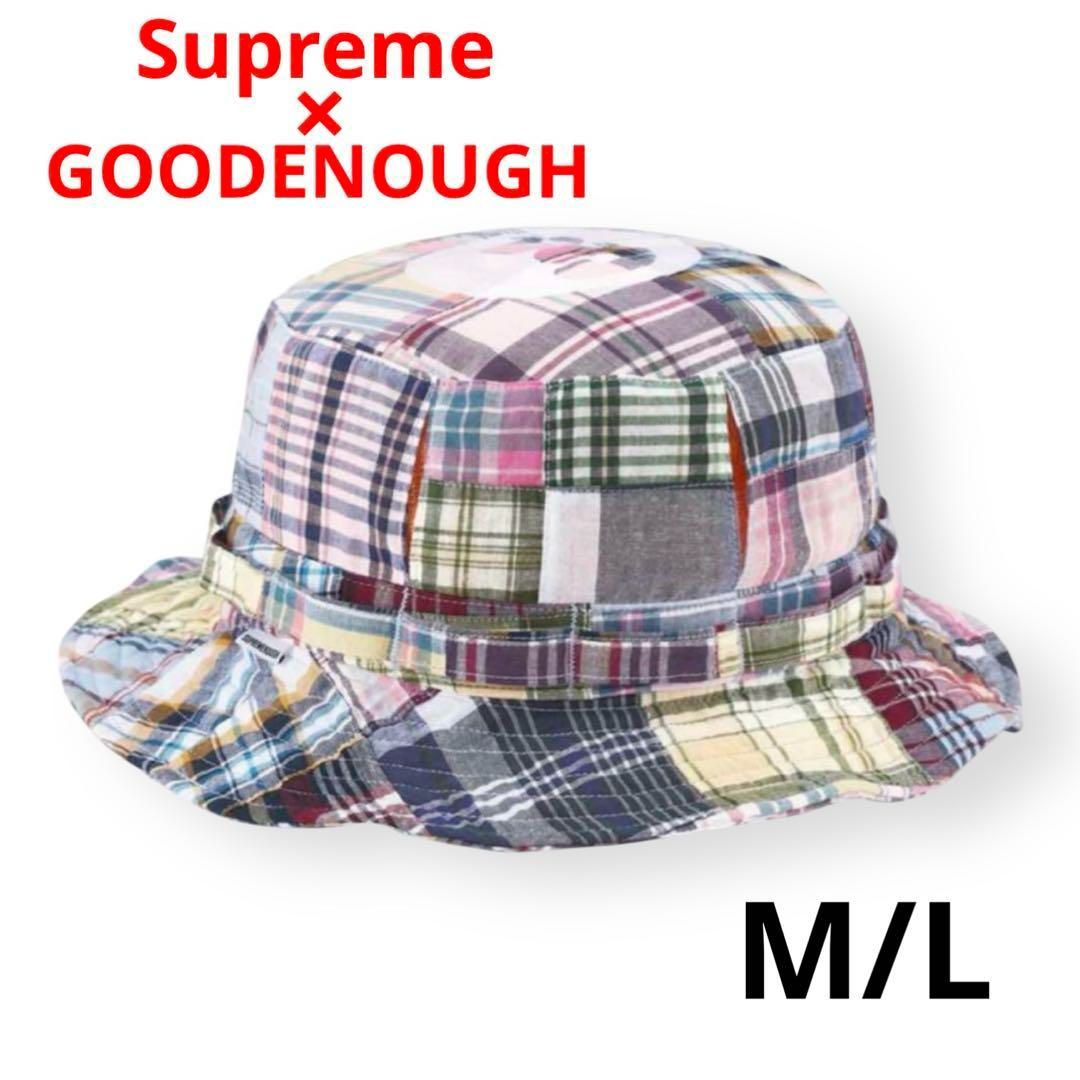 ロサンゼルス正規店 品 Supreme GOODENOUGH Patchwork Crusher hat SS25 M L シュプリーム グッドイナフ パッチワーク マドラスクラッシャー ハット 男女兼用 マルチ バケットハット バケハ