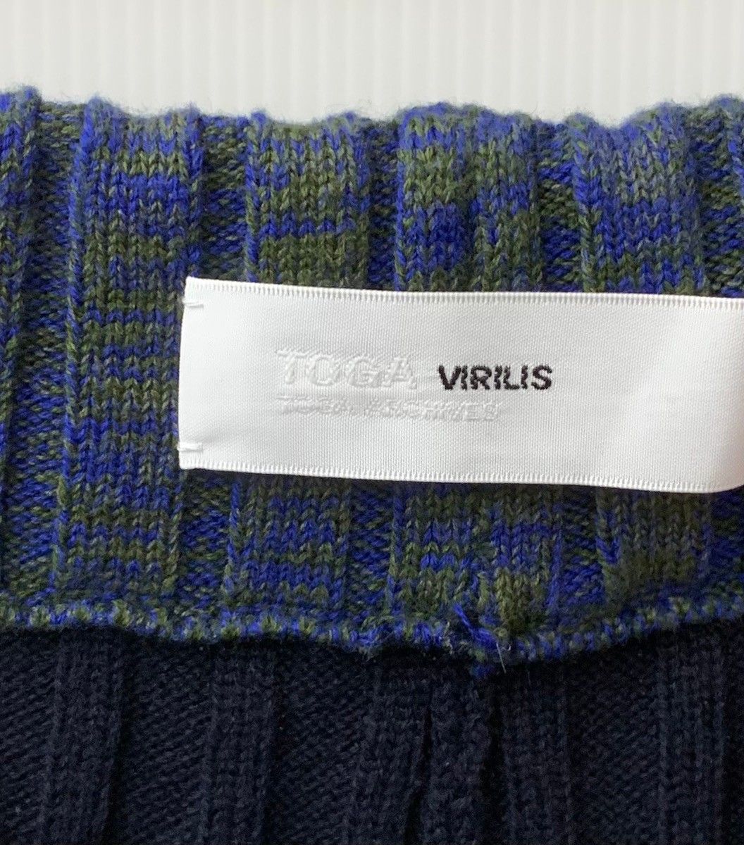 TOGA VIRILIS トーガビリリース 22SS RIB KNIT PANTS リブニットパンツ TV21-XF343 44 NAVY イージー ボトムス【中古】【TOGA VIRILIS】 トーガ TOGA VIRILIS 22SS リブニットパンツ RIB KNIT PANTS TV21