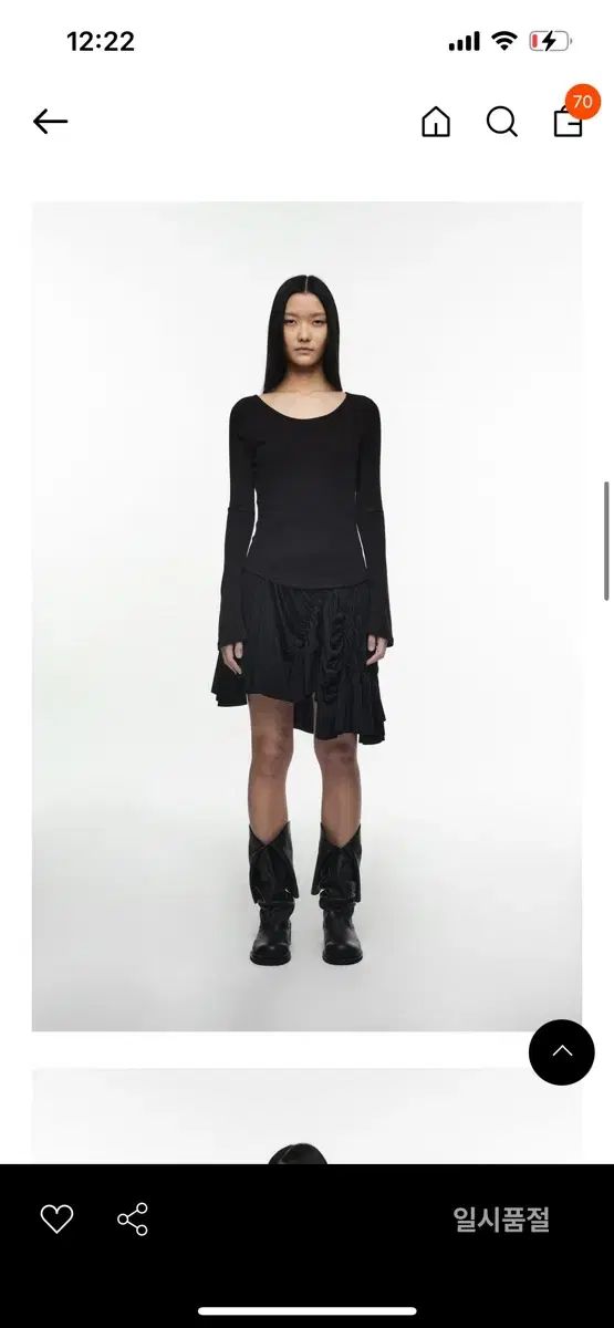NACHE ナチェ UNBALANCE MIX DRESS BLACK 1 サイズ