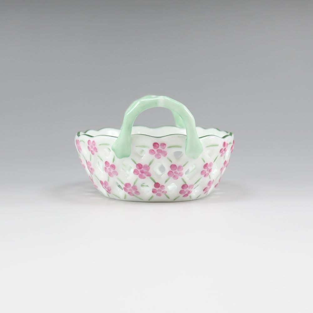 HEREND】ヘレンド ウィーンの薔薇 バスケット 7425/VRH _ 置物