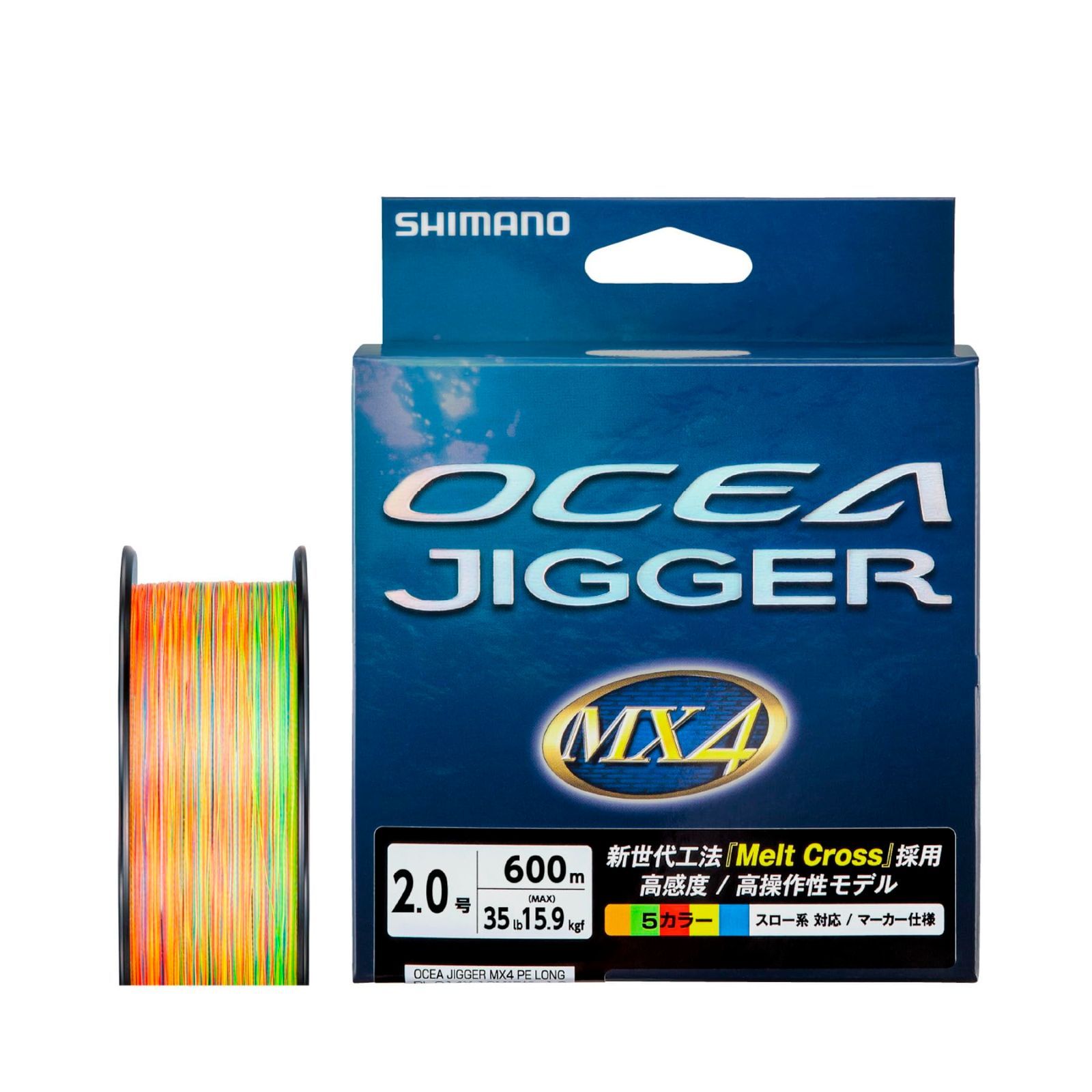 Style 600m_Size 2号 35lb _Color マルチ シマノ SHIMANO PEライン オシアジガー MX4 PE PL-O94P 600m 2号 35lb マルチ