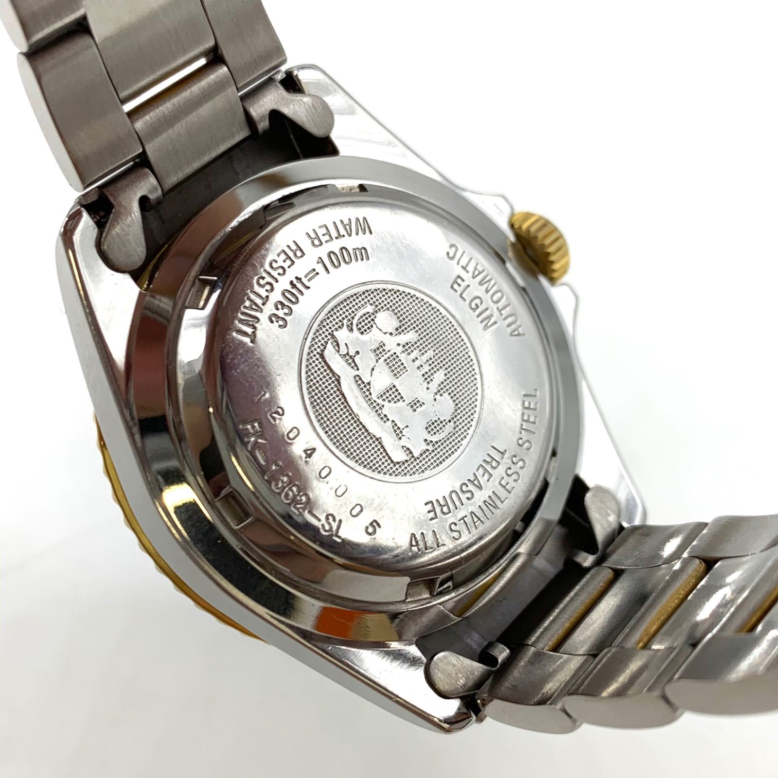駆動中 自動巻き エルジン FK-1362 腕時計 楽天市場】エルジン ELGIN 腕時計 FK-1362-SL ステンレス